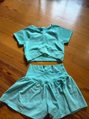 Offline by Aerie Light Teal Pullover